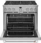 36" Smart Dual-Fuel Range with No-Preheat Air Fry