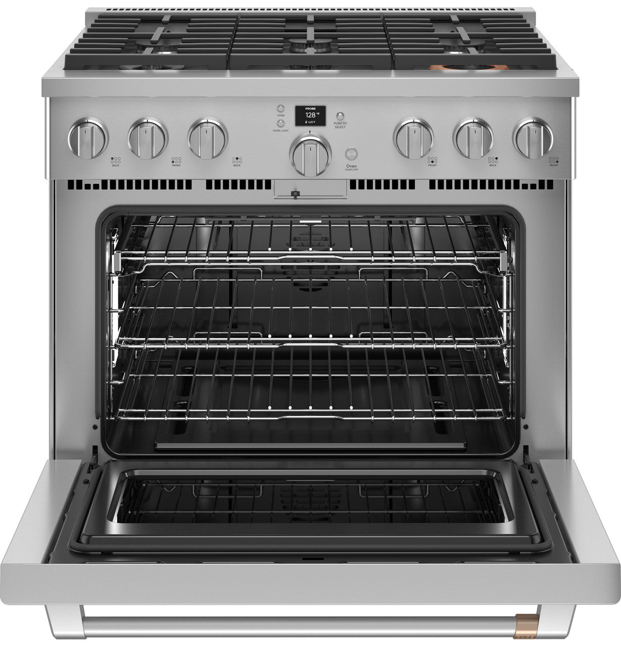 36" Smart Dual-Fuel Range with No-Preheat Air Fry