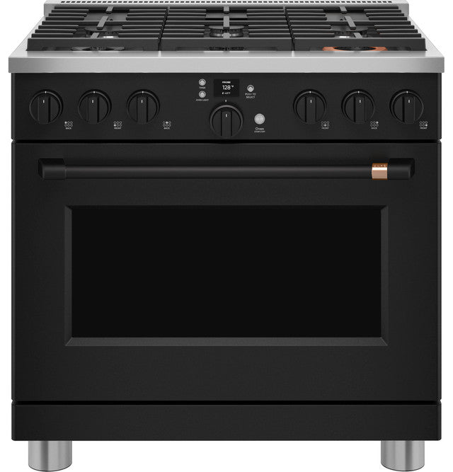 36" Smart Dual-Fuel Range with No-Preheat Air Fry