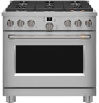 36" Smart Dual-Fuel Range with No-Preheat Air Fry