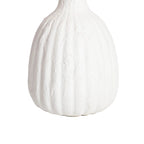 White textured vase on a white background