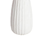White textured vase on a white background