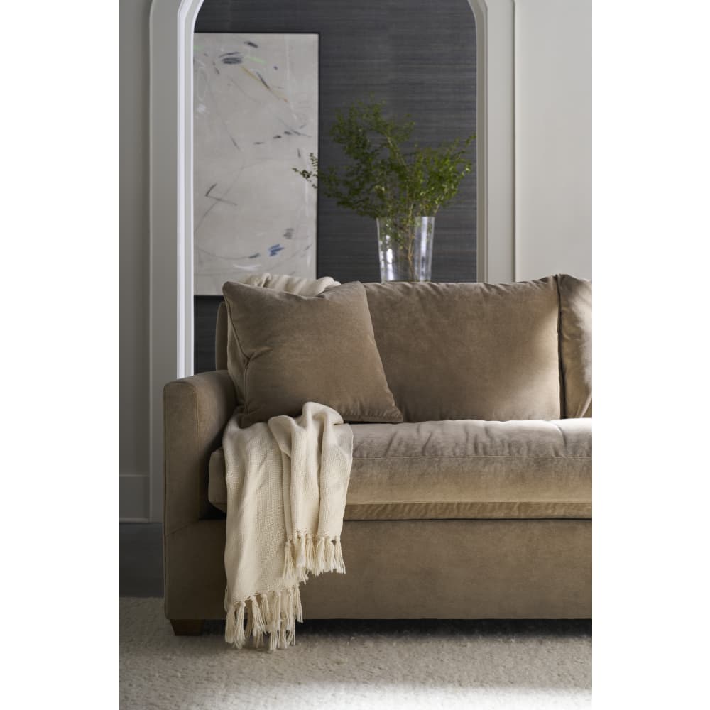 Quick Ship 89" Lilah Sofa - Fawn Brushed Velvet