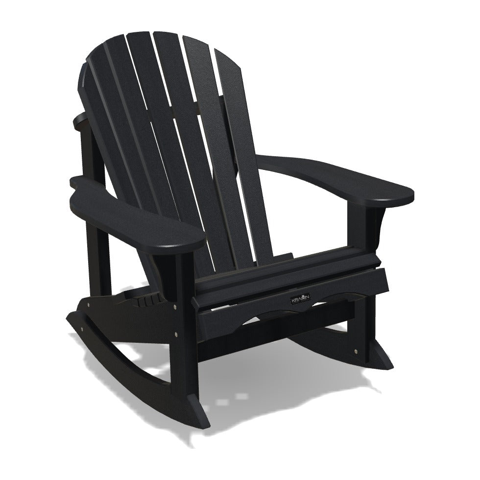 Adirondack Rocker Deluxe in Black