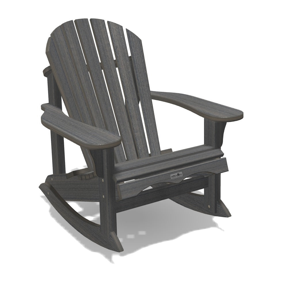 Adirondack Rocker Deluxe in Coastal Gray