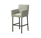 Patterned bar stool on a white background