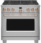 36" Smart Dual-Fuel Range with No-Preheat Air Fry