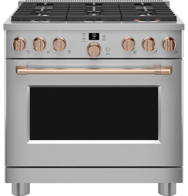 36" Smart Dual-Fuel Range with No-Preheat Air Fry