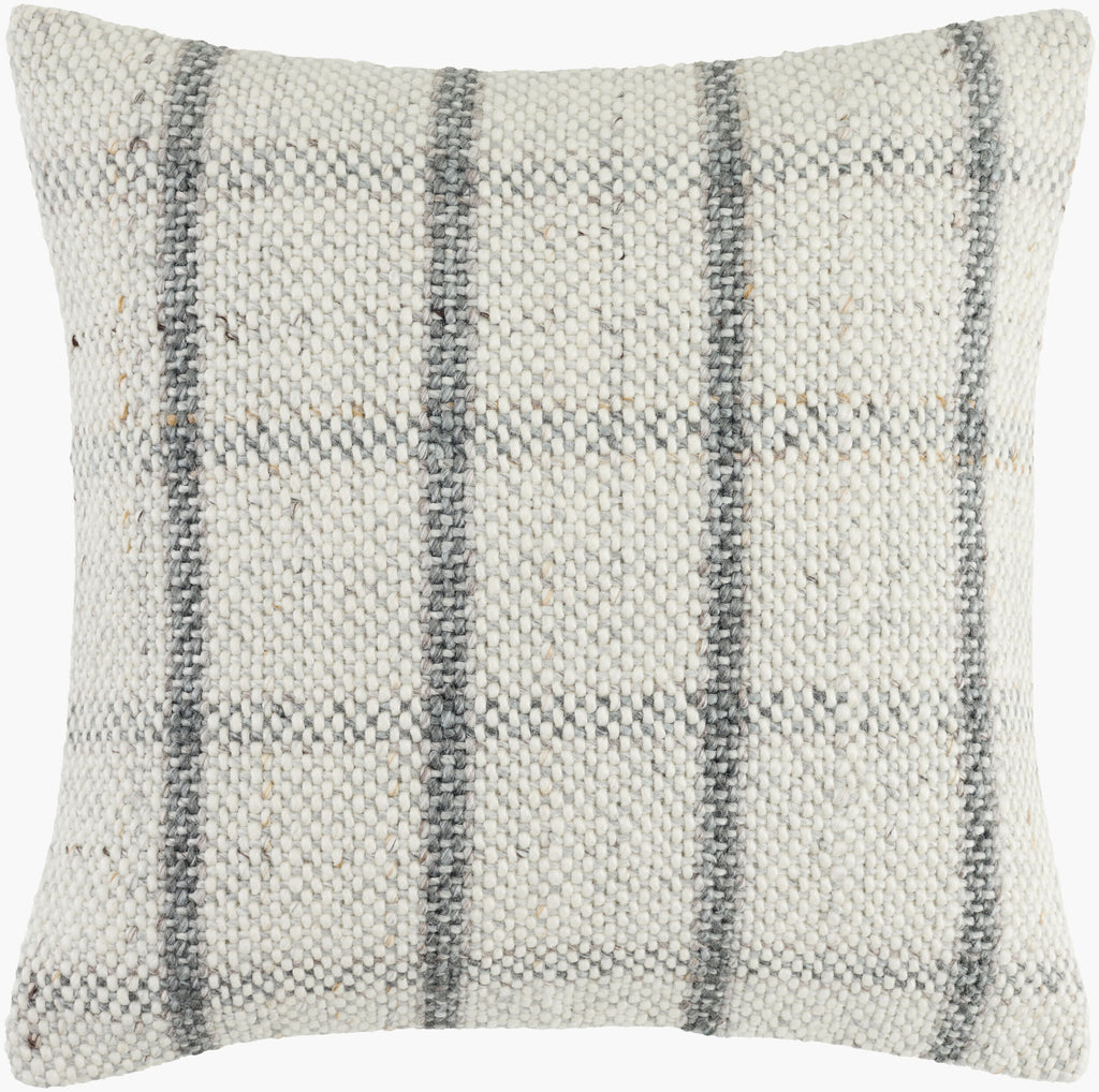 Amaya Pillow in Ivory / Grey by Surya