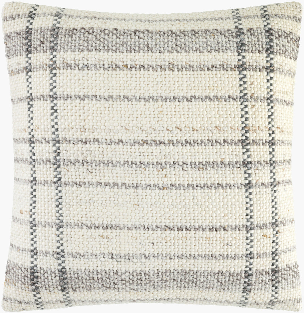 Amaya Pillow in Ivory / Charcoal by Surya