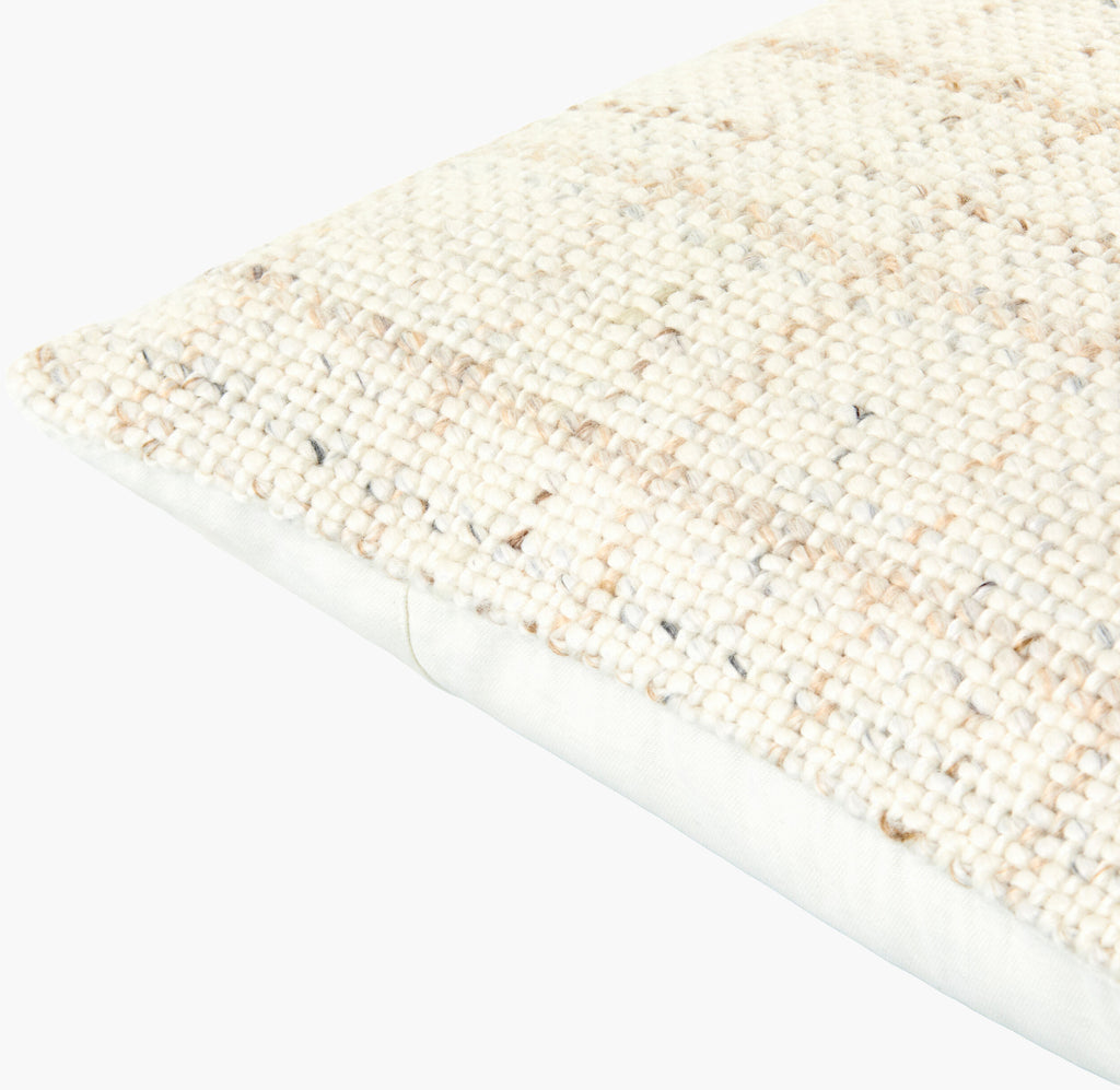 Amaya Pillow in Ivory by Surya - detail