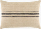 Brett Pillow in Beige / Black by Surya - detail