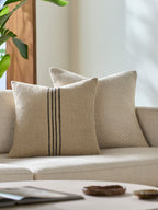 Brett Pillow in Beige / Black by Surya - detail