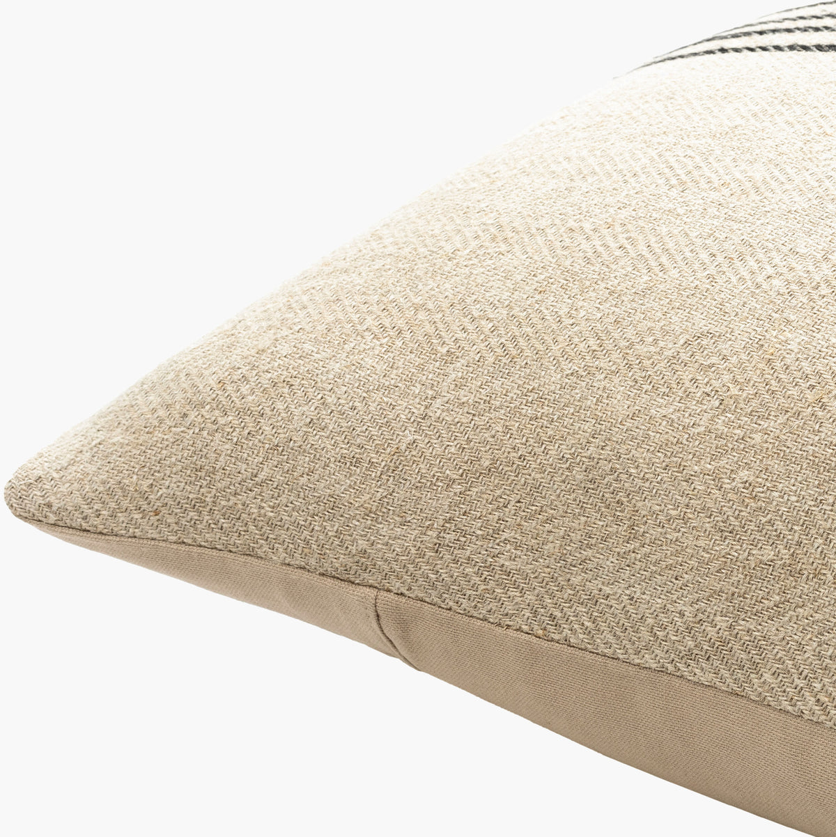 Brett Pillow in Beige / Black by Surya - detail