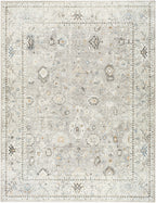 Davina Machine Woven Rug in Light Grey