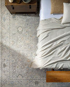 Davina Machine Woven Rug styled in a room