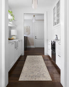 Davina Machine Woven Rug styled in a room