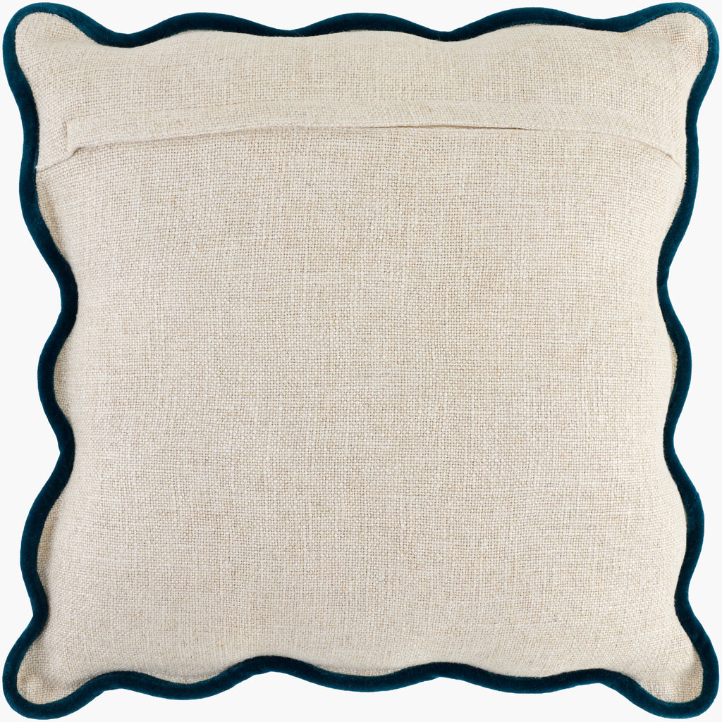 Caliza Pillow in Cream / Navy by Surya - detail