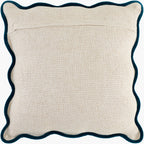Caliza Pillow in Cream / Navy by Surya - detail