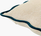 Caliza Pillow in Cream / Navy by Surya - detail