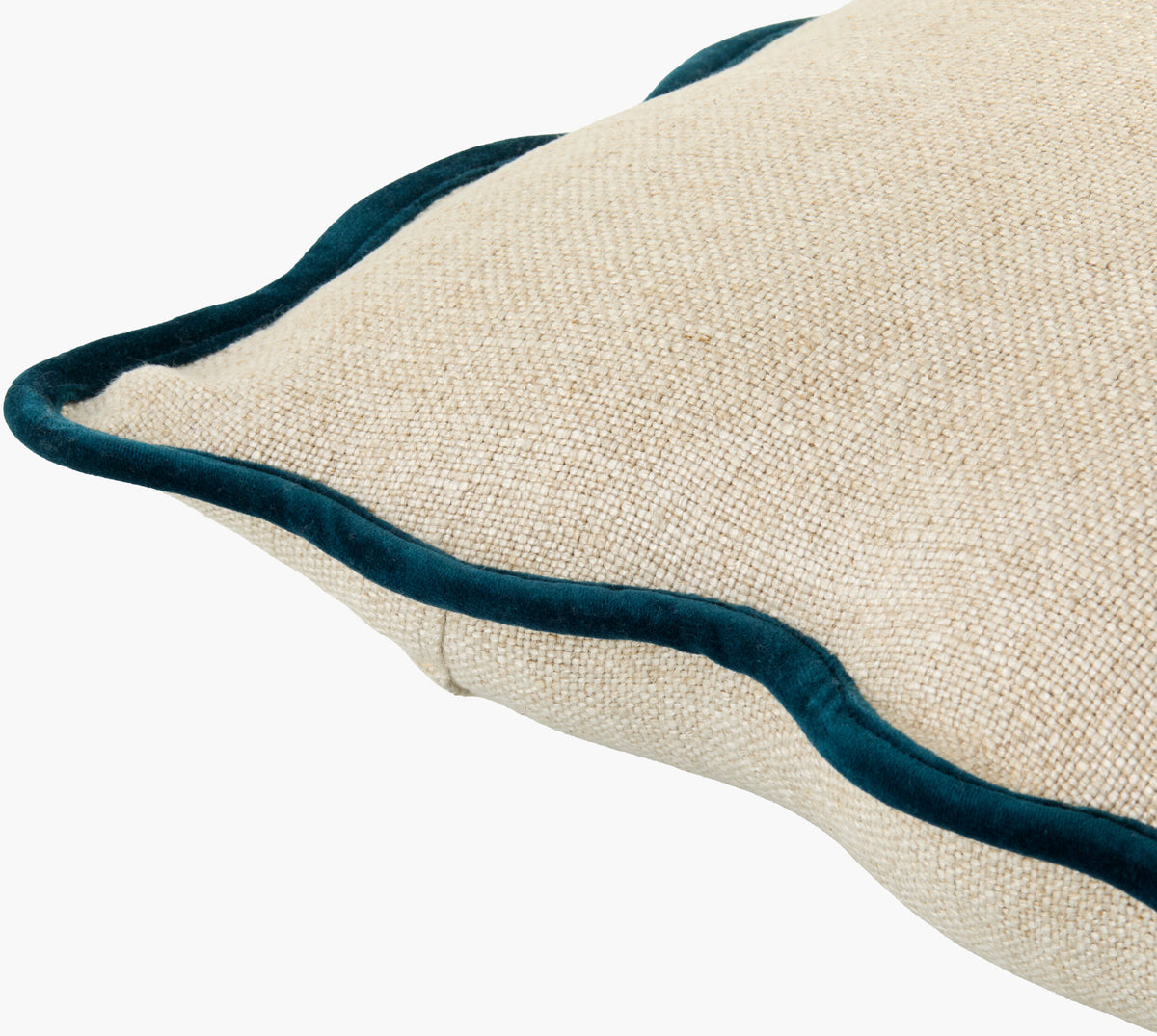 Caliza Pillow in Cream / Navy by Surya - detail