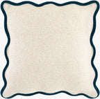 Caliza Pillow in Cream / Navy by Surya