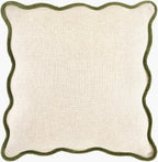 Caliza Pillow in Cream / Olive by Surya