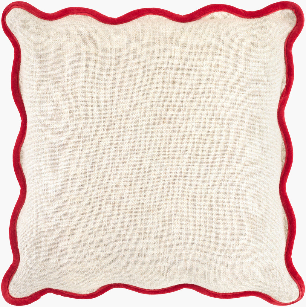 Caliza Pillow in Cream / Red by Surya
