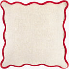 Caliza Pillow in Cream / Red by Surya
