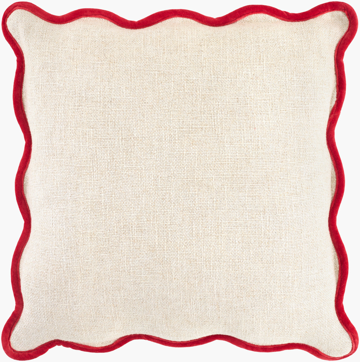 Caliza Pillow in Cream / Red by Surya