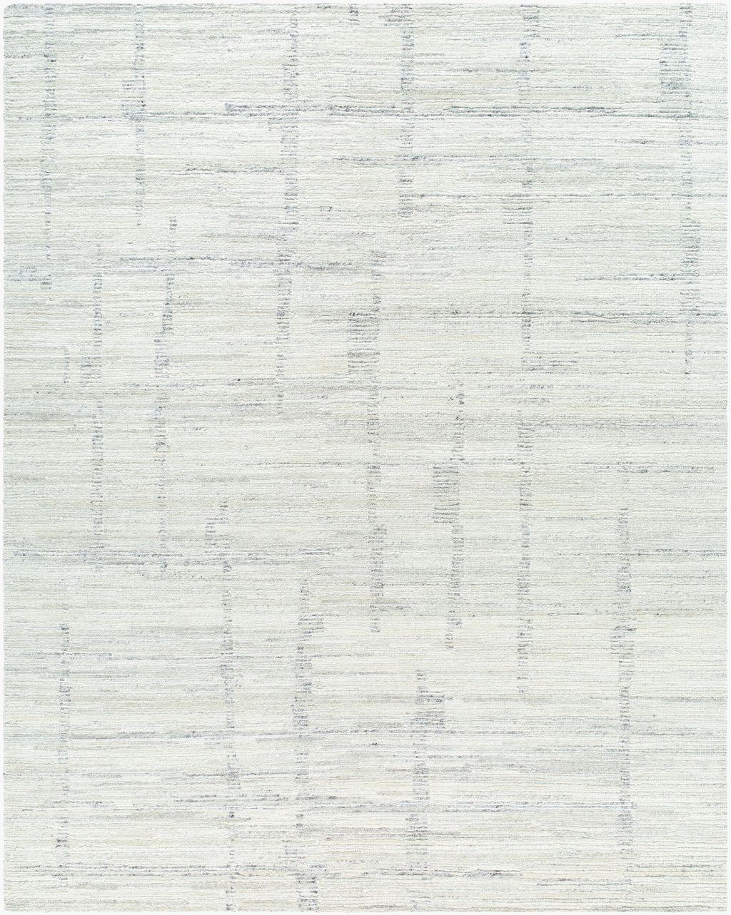 Moab Hand-Knotted Wool Rug in Ivory / Grey