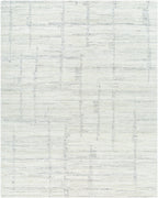 Moab Hand-Knotted Wool Rug in Ivory / Grey