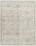 Margaret Washable Rug in Light Grey