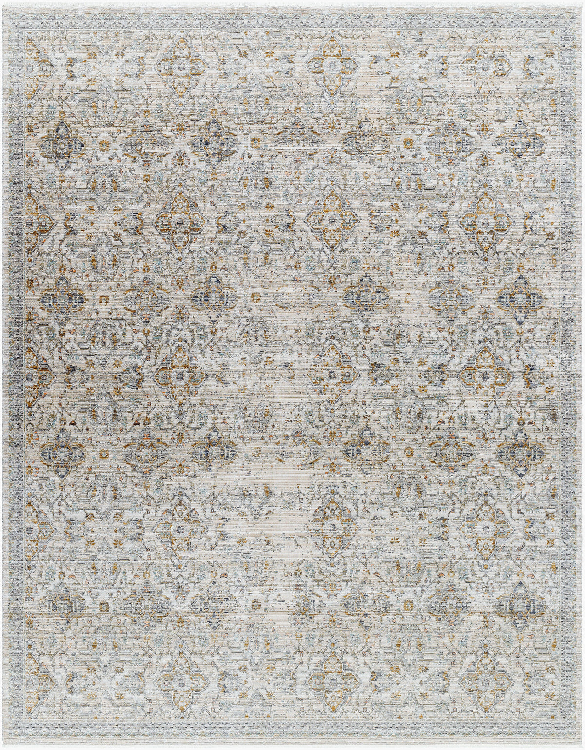 Margaret Washable Rug in Grey