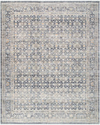 Margaret Washable Rug in Blue Grey