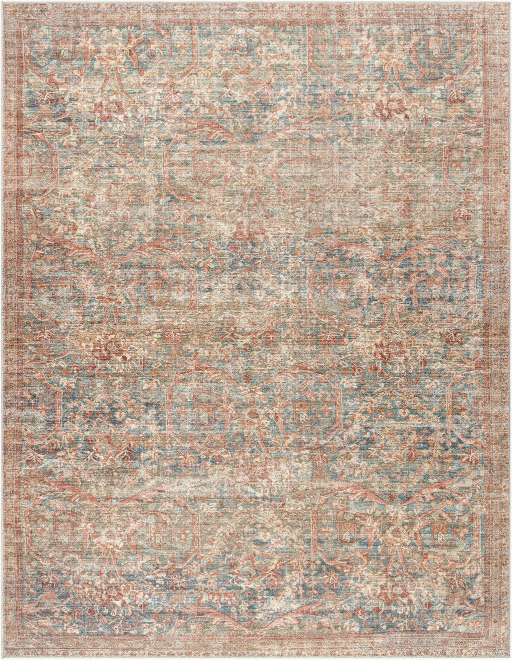 Marlene Machine Woven Rug in Burgundy