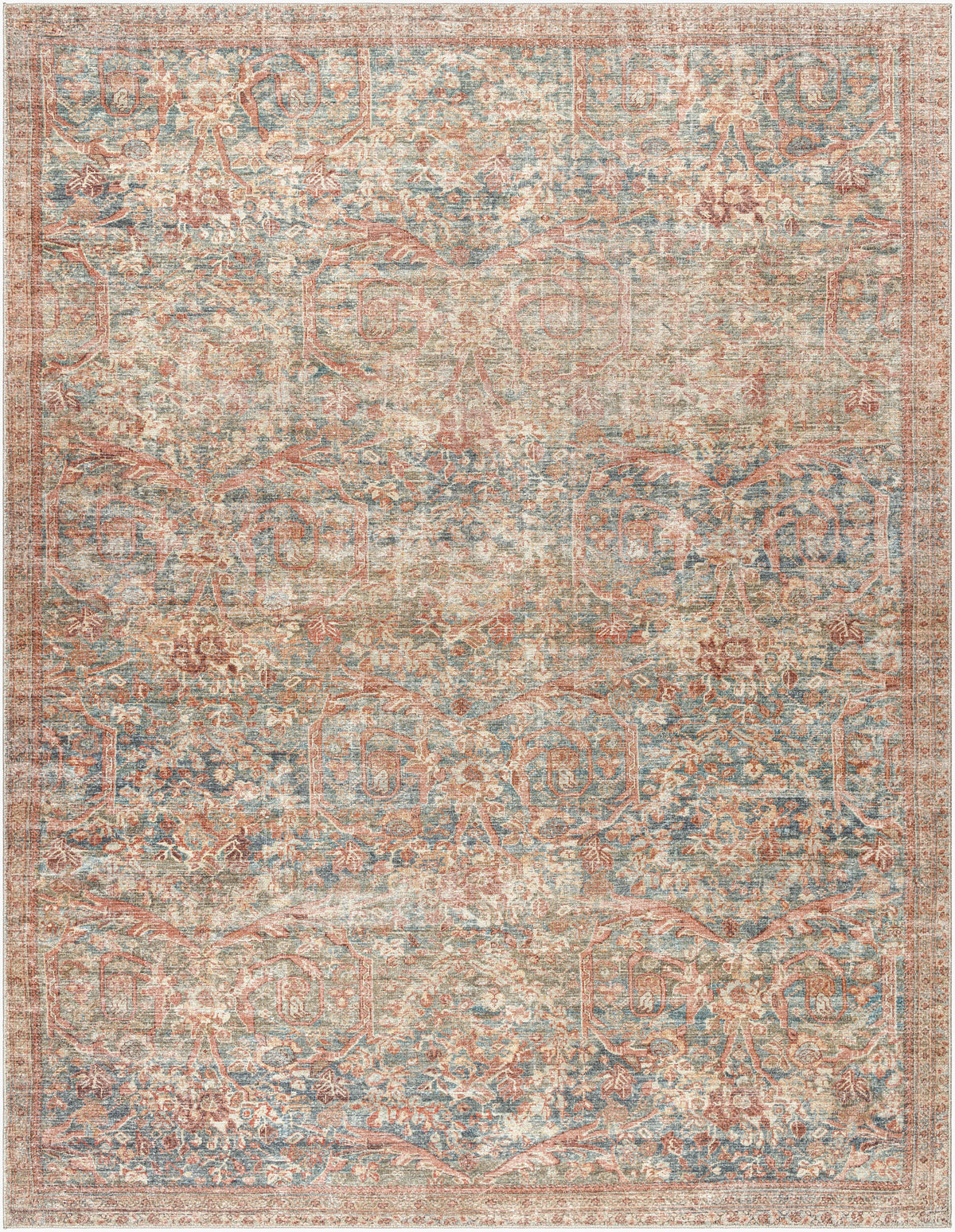 Marlene Machine Woven Rug in Burgundy
