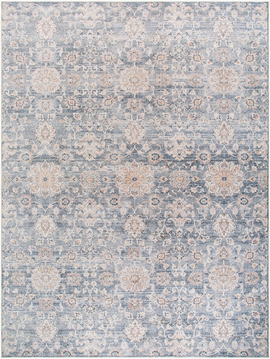 Marlene Machine Woven Rug in Slate Blue