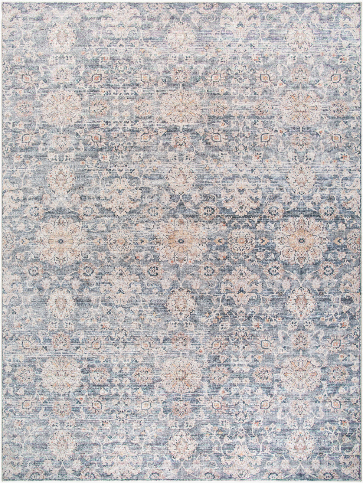 Marlene Machine Woven Rug in Slate Blue