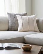 Mindy Pillow in Ivory by Surya - detail