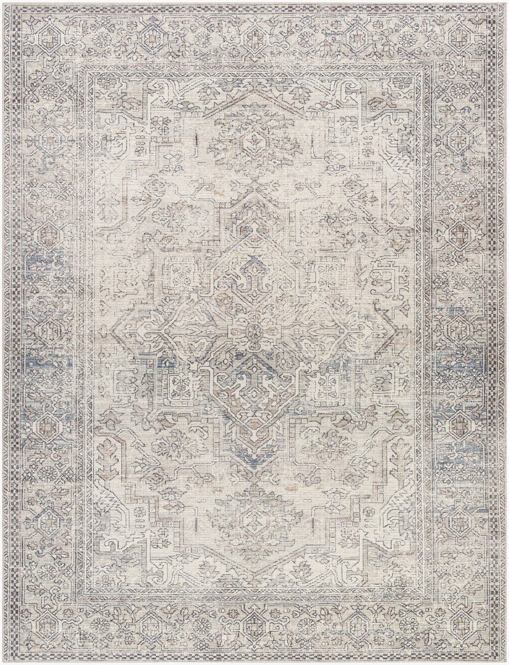 Margot Machine Woven Rug in Grey
