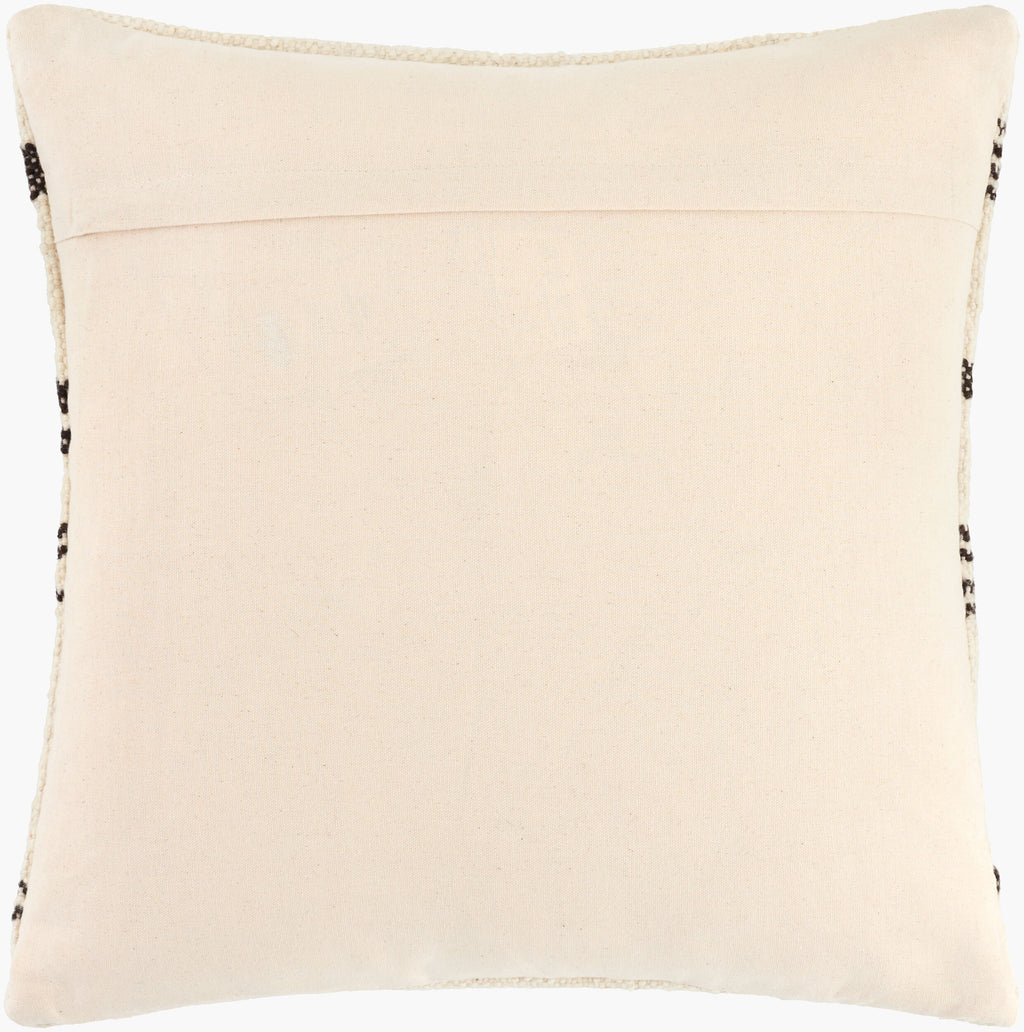 Solea Pillow in Ivory / Black by Surya - detail