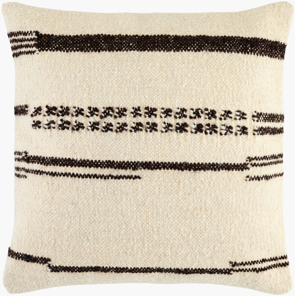 Solea Pillow in Ivory / Black by Surya