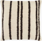 Solea Pillow in Ivory / Black Stripe by Surya