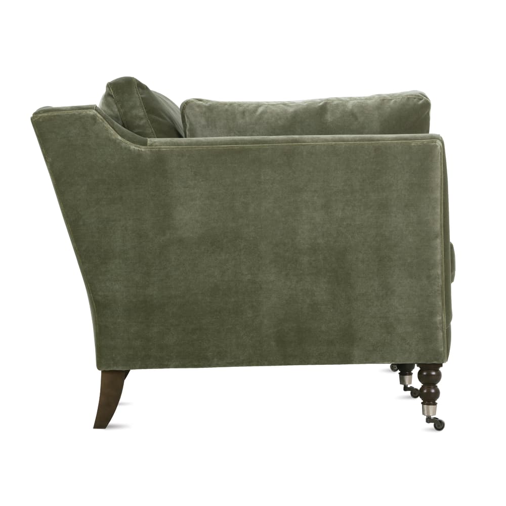 Quick Ship 90" Madeline Sofa - Antiqued Moss Velvet