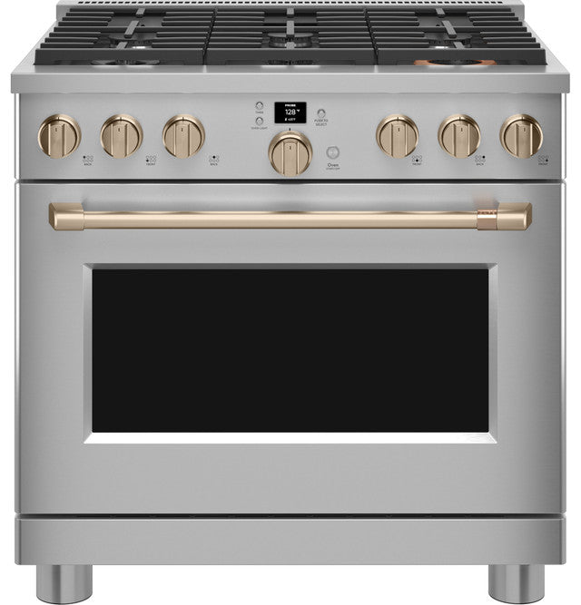 36" Smart Dual-Fuel Range with No-Preheat Air Fry