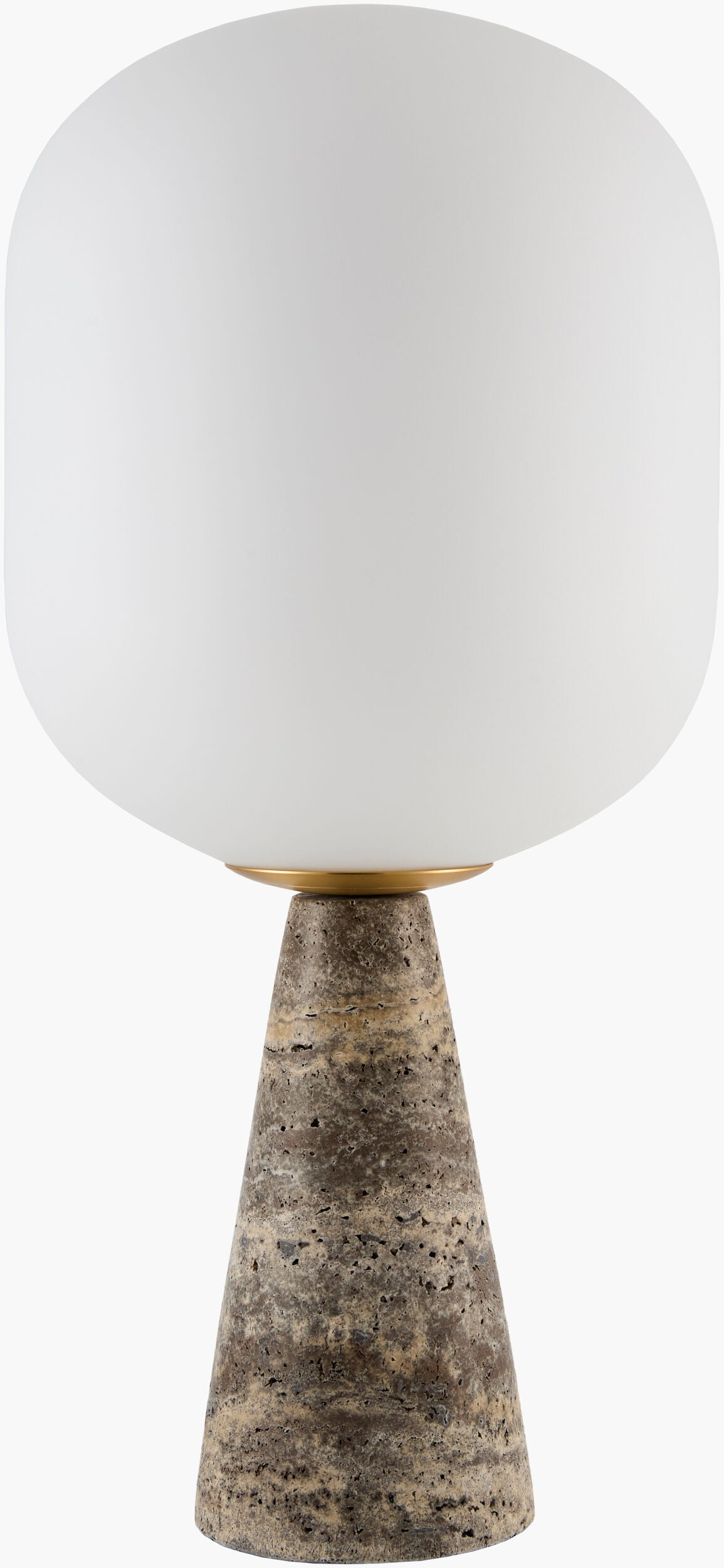 Domara Travertine Table Lamp, 19 inch