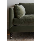 Quick Ship 90" Madeline Sofa - Antiqued Moss Velvet