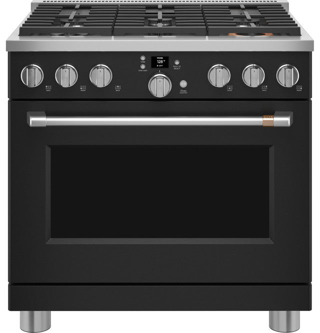 36" Smart Dual-Fuel Range with No-Preheat Air Fry