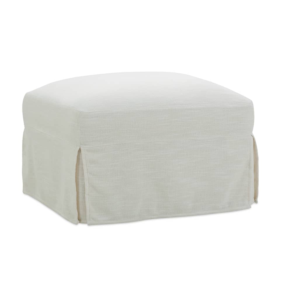 Madeline Slipcovered Ottoman